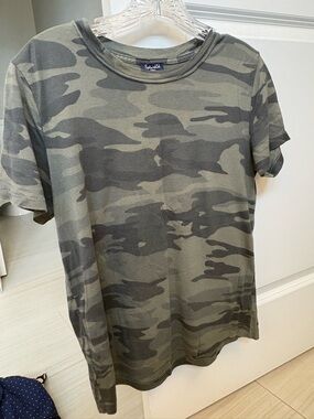Splendid Green Camo Short-Sleeve Tee